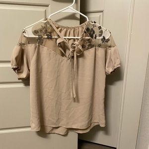 Tan Blouse